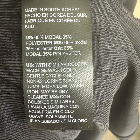 Chico's Zenergy Black Short Sleeve Sport Dress Drawstring Waist Chico's 2 - Picture 9 of 10